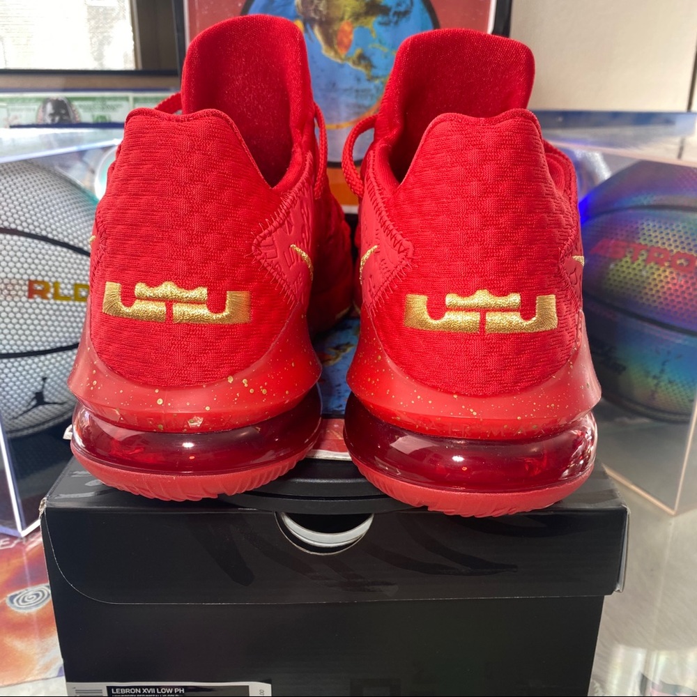🆕 Nike Titan x LeBron 17 Low Red 'Agimat' - M13 - Picture 4 of 10